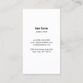 Pastry Chef Baker Whisk Logo Bakery Catering II Visitekaartje (Achterkant)