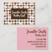 Pastry Chef Bakery Bake Shop Muffin Cake Pie Slice Visitekaartje (Voorkant / Achterkant)