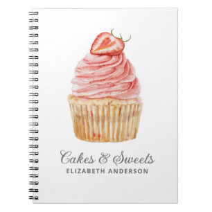 Pastry Chef Bakery Cupcake Notitieboek