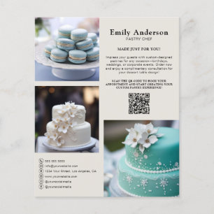 Pastry Chef Bakery Services Promotionele Flyer