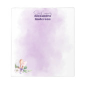 Pastry Chef Baking Utensils Paarse Waterverf Notitieblok (Voorkant)