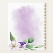 Pastry Chef Baking Utensils Paarse Waterverf Planner (Achterkant)