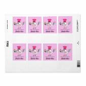 Pastry Chef Bird Kitchen Labels (Full Sheet)