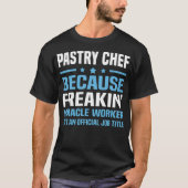 Pastry Chef boy pirate ship chef (mannelijk) grapp T-shirt (Voorkant)