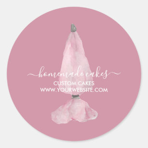 Pastry Chef Branding Bakery Ronde Sticker