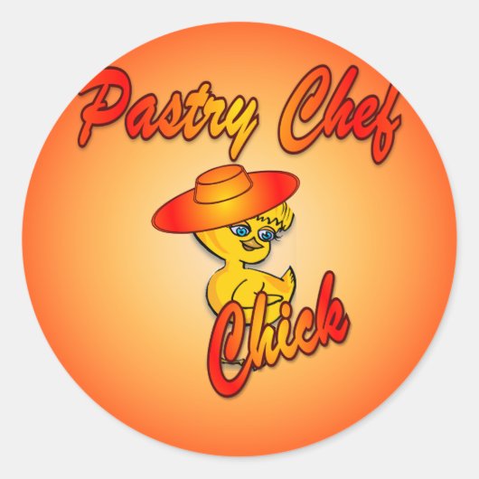 Pastry Chef Chick #5 Sticker (Voorkant)