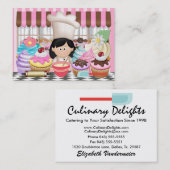 Pastry Chef / Cupcake / Catering Visitekaartje - S (Voorkant / Achterkant)