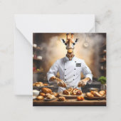 Pastry Chef Giraffe: nieuwe hoogten bereiken, Notitiekaartje (Voorkant)