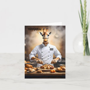 Pastry Chef Giraffe: nieuwe hoogten bereiken, Notitiekaartje