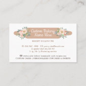 Pastry Chef Homemade Bakery Recipe Visitekaartje (Achterkant)