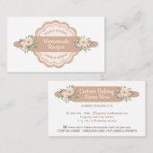 Pastry Chef Homemade Bakery Recipe Visitekaartje (Voorkant / Achterkant)