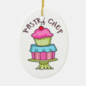Pastry Chef Keramisch Ornament (Voorkant)