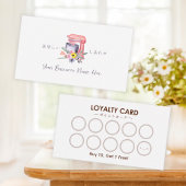 Pastry Chef Loyalty Kaart Bakken Utensil Mixer Roz Visitekaartje