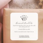 Pastry Chef Minimalist Bakery Ingredient Label