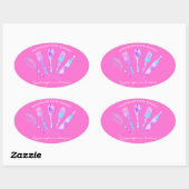 Pastry Chef Ovale Sticker (Vel)