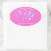 Pastry Chef Ovale Sticker (Tas)