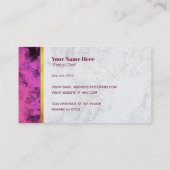 Pastry Chef Slogans Visitekaartjes (Achterkant)