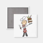 Pastry Chef Tshirts en Gifts Magneet (Voorkant / Achterkant)