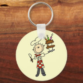Pastry Chef Tshirts en Gifts Sleutelhanger (Voorkant)