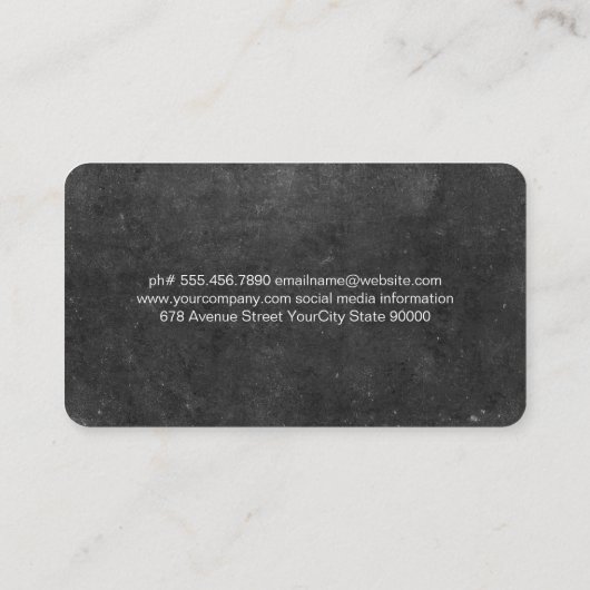 Pastry Chef | Whisk Rolling Pin | Baker Visitekaartje (Achterkant)