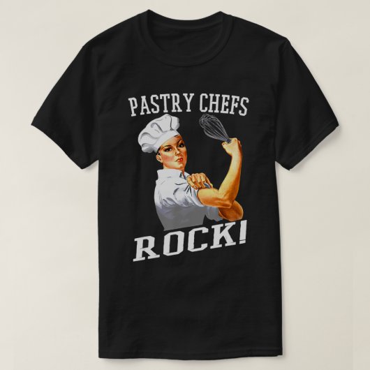 Pastry Chefs Rock Rosie Funny Pastry Chef T-shirt (Design voorkant)
