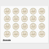 Pastry Home Bakery Chef Ronde Sticker (Vel)