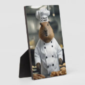 Pastry Prowess: de culinaire capibara Fotoplaat (Zijkant)