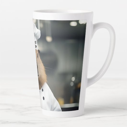 Pastry Prowess: de culinaire capibara Latte Mok (Rechts)