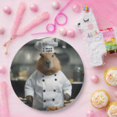 Pastry Prowess: de culinaire capibara Papieren Bordje (Feest)