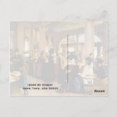 Pastry Shoppe Vintage Art 1889 Briefkaart (Achterkant)