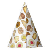 Pastry Tray Croissant Danish Muffin Bked Goods Feesthoedjes (Achterkant)