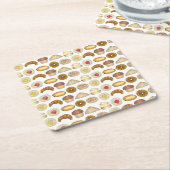 Pastry Tray Croissant Danish Muffin Bked Goods Kartonnen Onderzetters (Schuin)