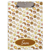 Pastry Tray Croissant Danish Muffin Bked Goods Klembord (Voorkant)