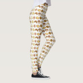 Pastry Tray Croissant Danish Muffin Bked Goods Leggings (Rechts)