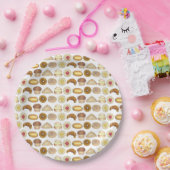 Pastry Tray Croissant Danish Muffin Bked Goods Papieren Bordje (Feest)