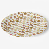 Pastry Tray Croissant Danish Muffin Bked Goods Papieren Bordje (Gekanteld)