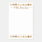 Pastry Tray Croissant Danish Muffin Bked Goods Post-it® Notes (Voorkant)