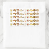 Pastry Tray Croissant Danish Muffin Bked Goods Rechthoekige Sticker (Tas)
