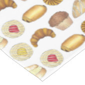 Pastry Tray Croissant Danish Muffin Bked Goods Tafelkleed (Gekanteld)