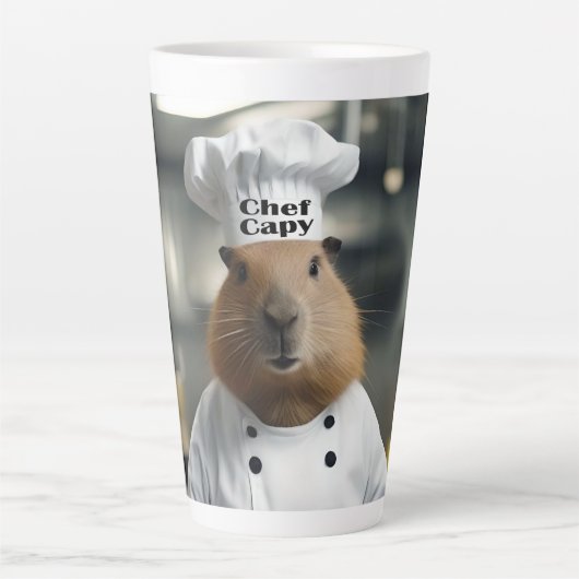 Pastry-vaardigheid: De Culinaire Capybara Latte Mok (Voorkant)