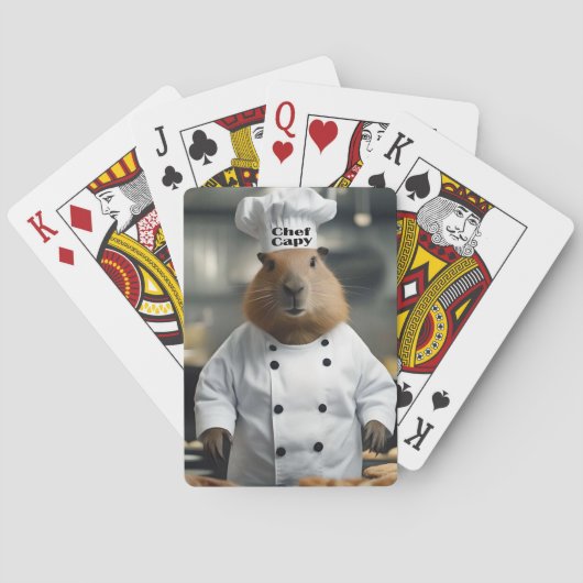 Pastry-vaardigheid: De Culinaire Capybara Pokerkaarten (Achterkant)