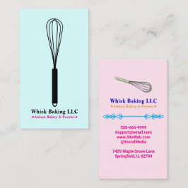 Pastry Whisk Chef & Baker | Elegant Cake Bakery  Visitekaartje