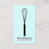 Pastry Whisk Chef & Baker | Elegant Cake Bakery Visitekaartje (Voorkant)
