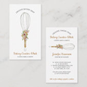Pastry Whisk logo boho Visitekaartje (Voorkant / Achterkant)