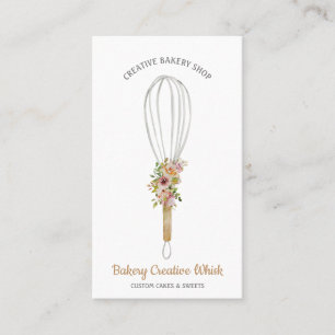 Pastry Whisk logo boho Visitekaartje