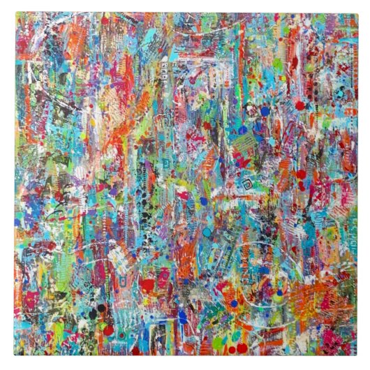 Pasttijd 6 x 6 keramische tapijten tegeltje (Voorkant)