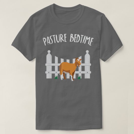Pasture Bedtime Funny Cute Goat Pajamas PJ T Shirt (Design voorkant)