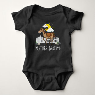 Pasture Bedtime Kinder Good Night Horse Boerderij Romper