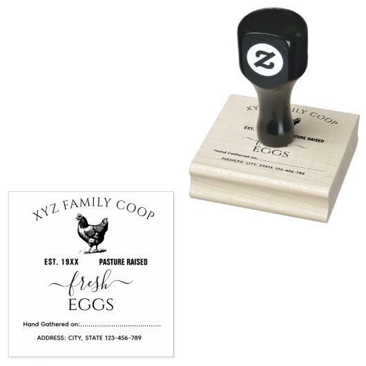 Pasture Gestegen eierkarton stempel (Gestempeld)
