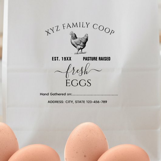 Pasture Gestegen eierkarton stempel